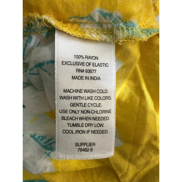 A.N.A Floral Yellow Sundress – XL – Adjustable Straps, Smocked Back - Picture 4 of 4